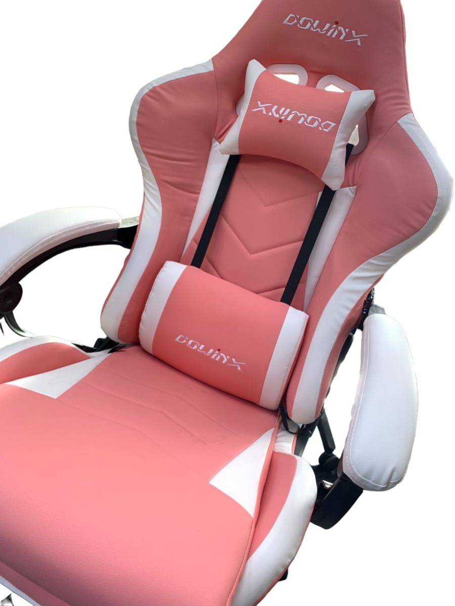 【目立った傷や汚れなし】1円 マッサージ機能付 Dowinxゲーミングチェアゲーミングチェア/オフィスチェア/リクライニングチェア 直接