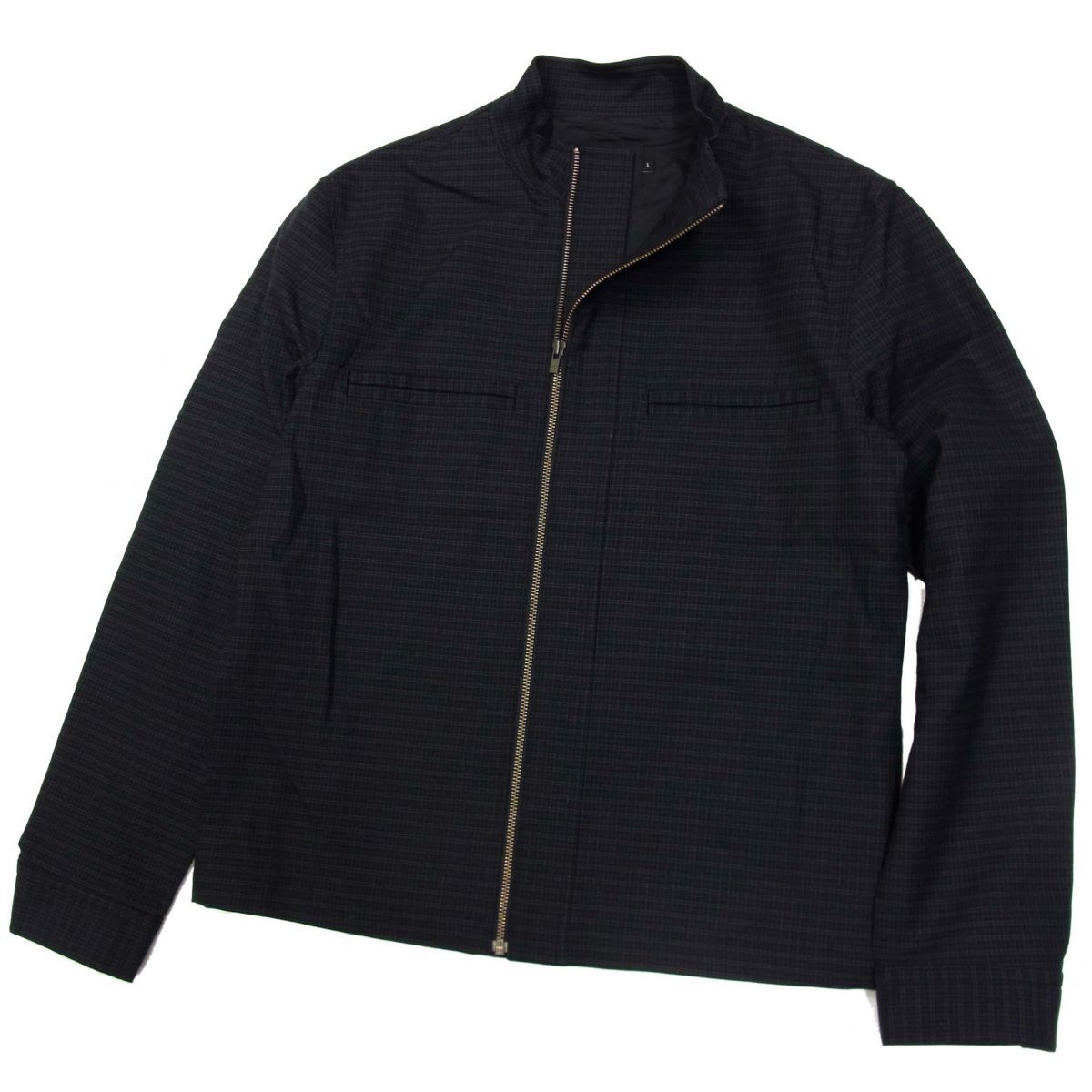 【目立った傷や汚れなし】美品 カルバンクライン ジップジャケット チェック柄 CalvinKlein メンズ アウター ブルゾン 1円 の落札