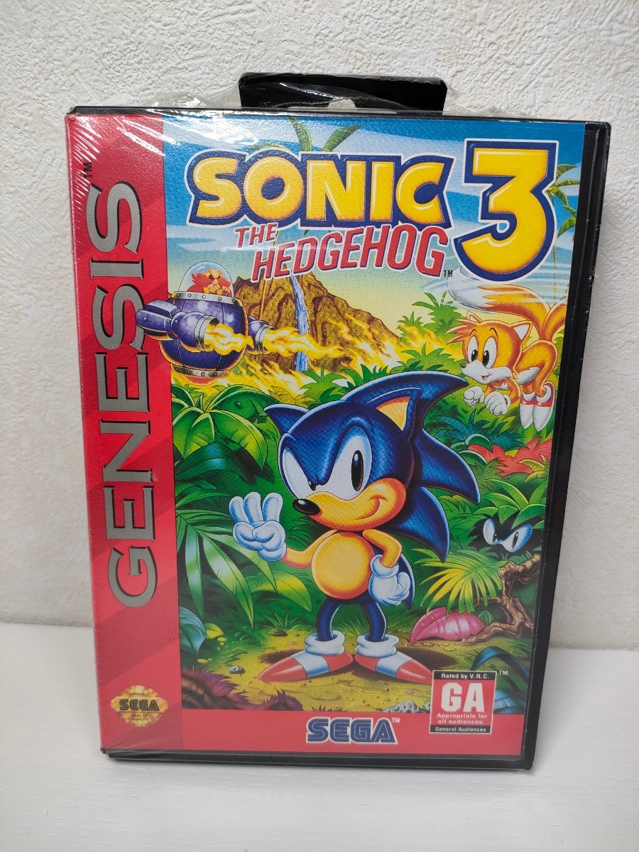 【未使用】MD【SEGA GENESIS SONIC THE HEDGEHOG3】『未開封？』(メガドライブ GA General
