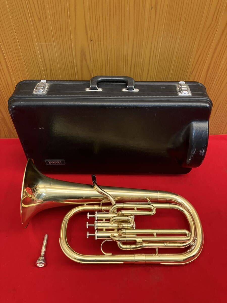 【やや傷や汚れあり】★YAMAHA★アルトホルン★ハードケース付き★管楽器★吹奏★ブラスバンド★学校★YAH202★ホルン★ヤマハ★SR