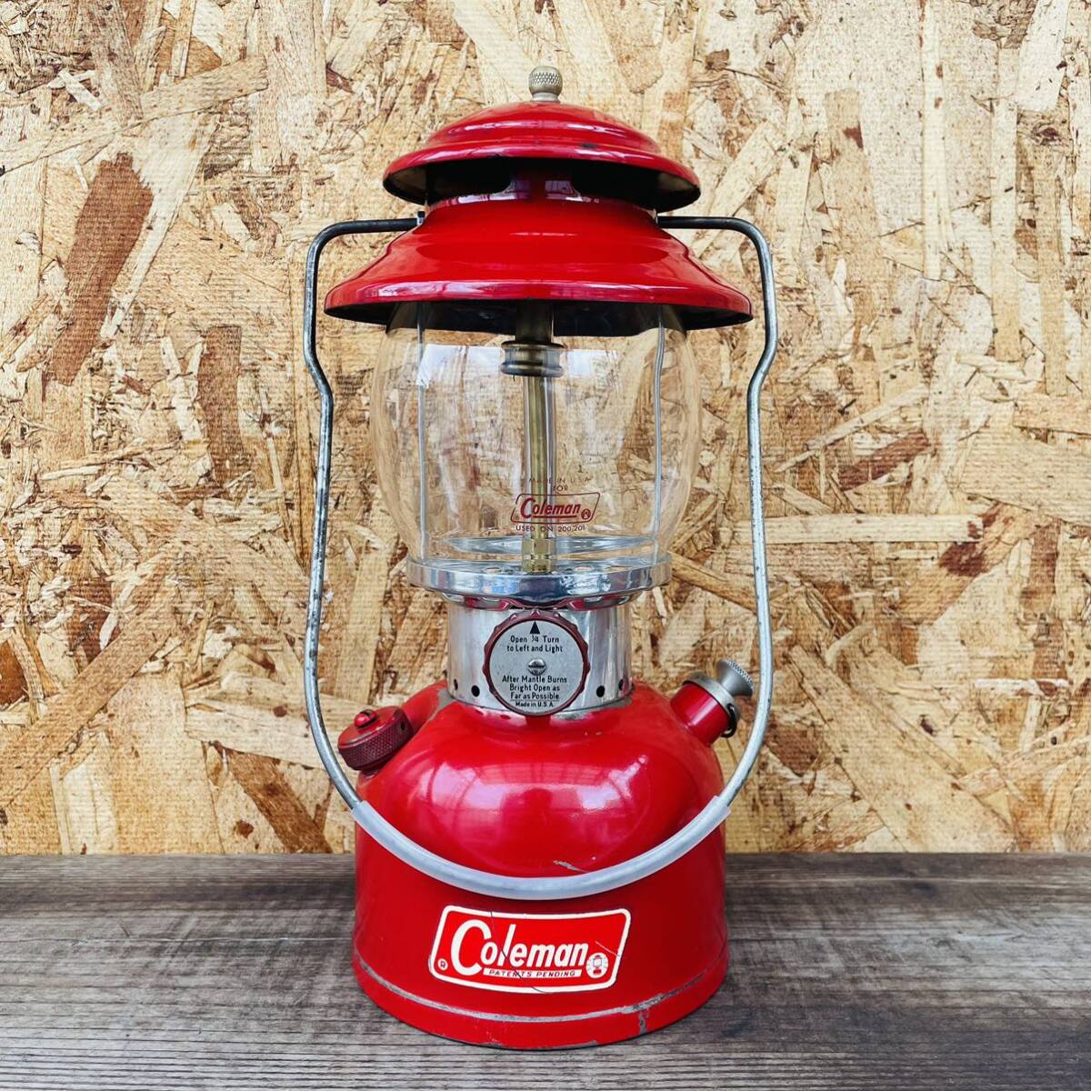 【傷や汚れあり】燃焼良好 フレーム綺麗 コールマン 200a パテペン1967年5月製 Coleman バースデーランタン 202 242