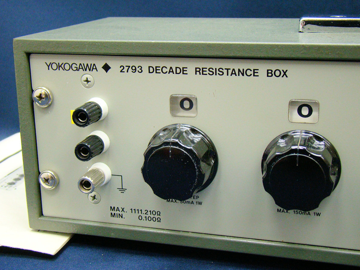 K031124】YOKOGAWA 横河 2793 279301 DECADE RESISTANCE BOX 6ダイヤル可変抵抗器 ジャンク