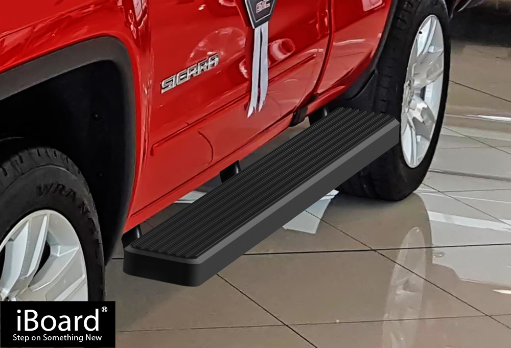 Wheel to Wheel Running Boards 6in Fit 0718 Silverado Sierra Regular 6