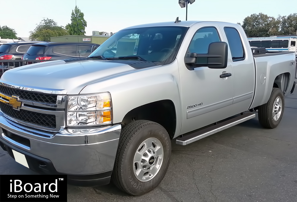 4" iBoard Running Boards Fit 9913 Chevy Silverado/GMC Sierra Extended