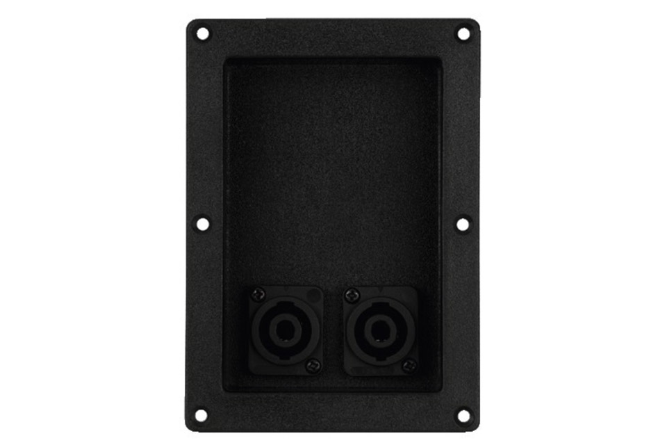 Stageline speaker terminal with 2x Speakon inputs