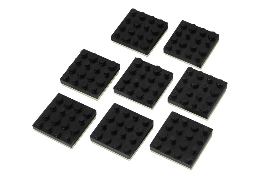 Speaker rubber feet, selfadhesive (8 pcs. of 40x40 mm.)