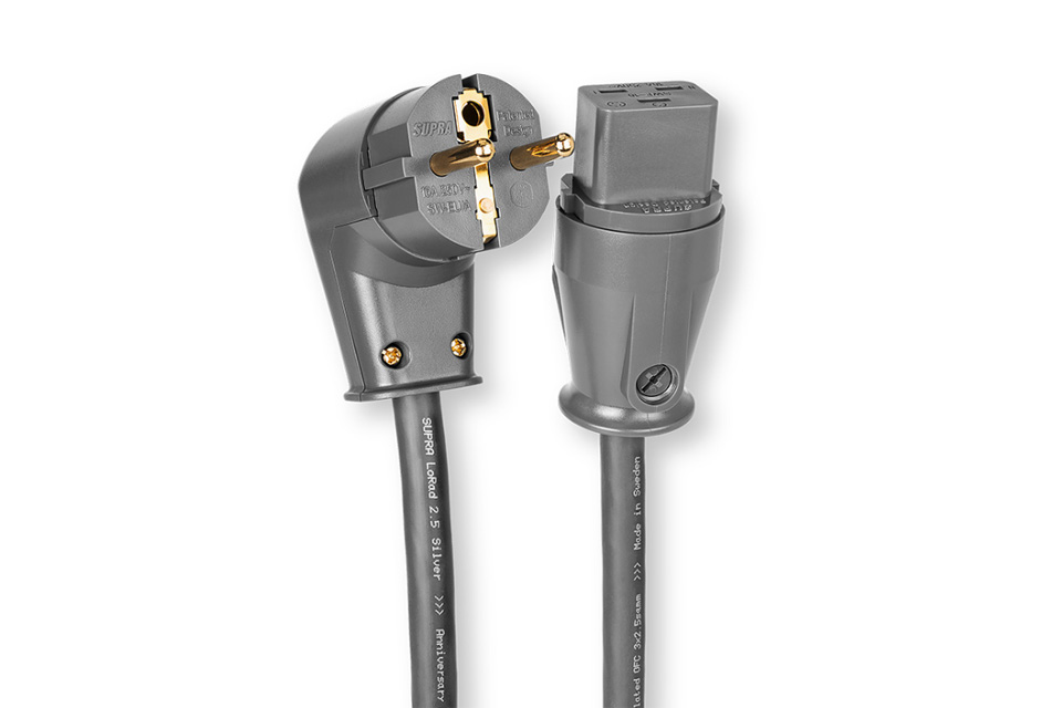 SUPRA LoRad SPC power cable gray (Schuko CEE7/7 C19, 16A)