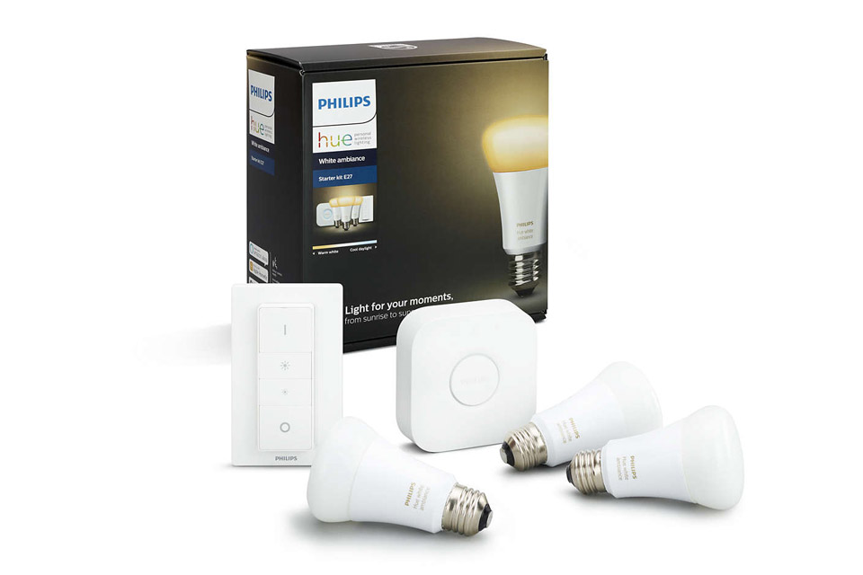 Philips Hue E27 White Ambiance starter kit