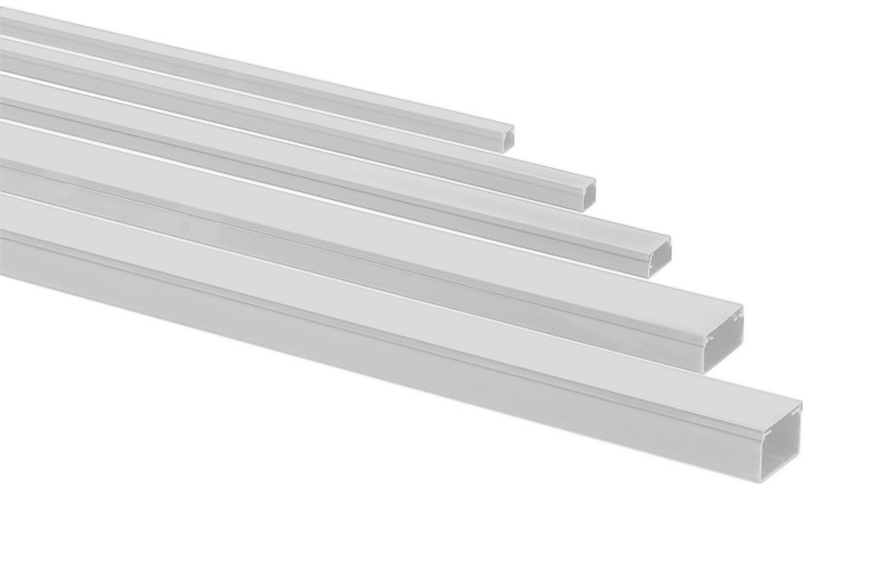 Rehau plast cable cover, grey 5 pcs. (20x20 mm. 2 meter)