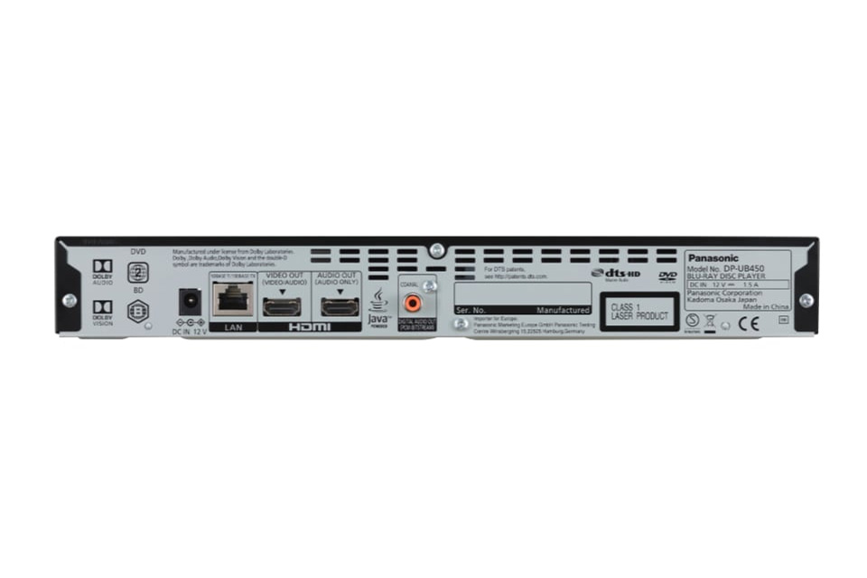 Panasonic DPUB450 4K Bluray player