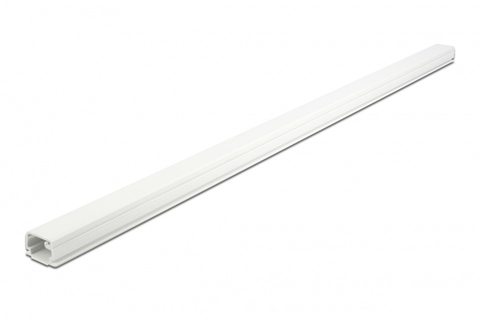 DeLOCK selfadhesive plastic cable cover, white (1 meter)