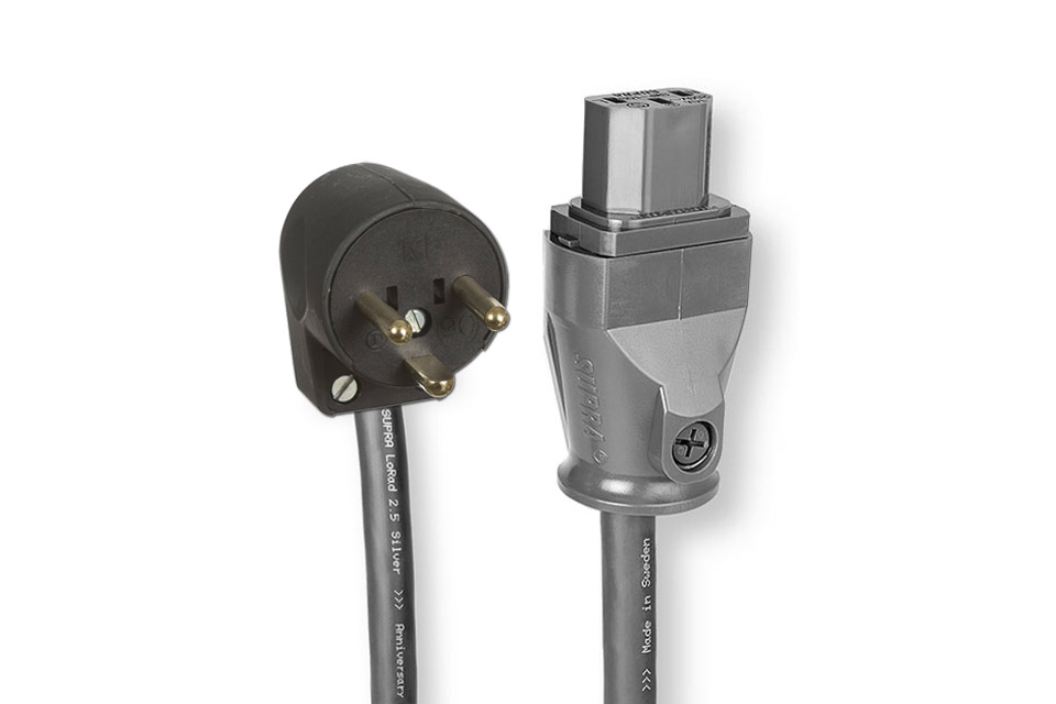 SUPRA LoRad SPC power cable with DK plug (TypeK C13, 10A)