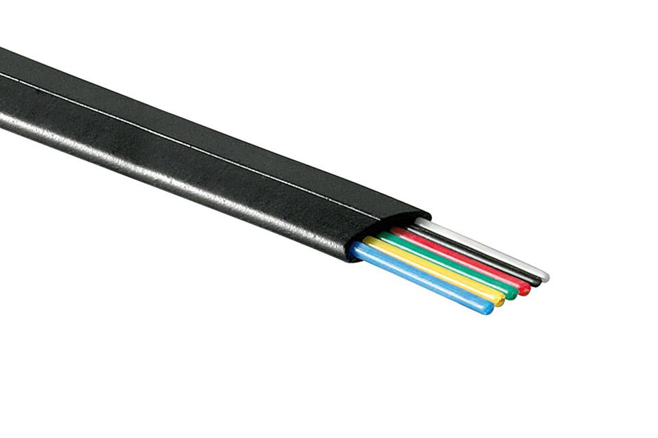 Flat telephone cable (6 wires), 100 metres