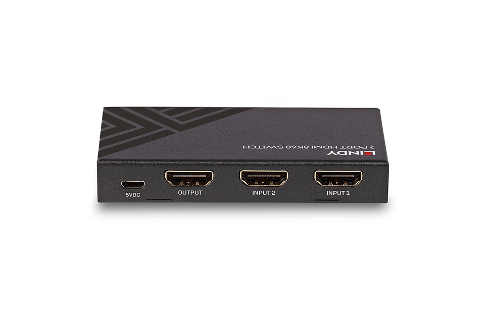 Lindy 2vägs HDMI 2.1 switch med fjärrkontroll
