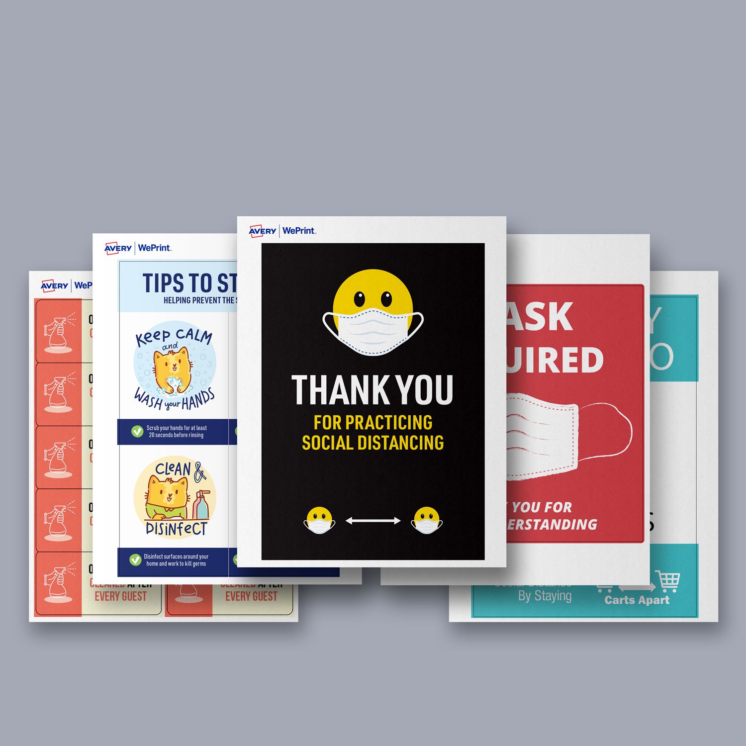 Adhesive Wall Signs Blank & Custom Printed