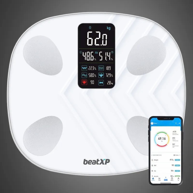 beatXP SmartPlus Prime Weight Machine with BMI & Body Fat Analyzer