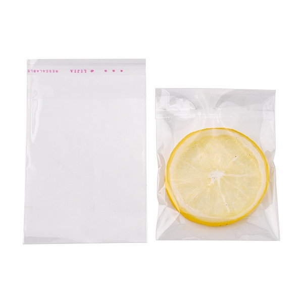 Honeyhandy OPP Cellophane Bags, Rectangle, Clear, 14x9cm, Unilateral