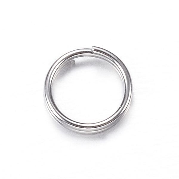 Honeyhandy 201 Stainless Steel Split Rings, Double Loops Jump Rings