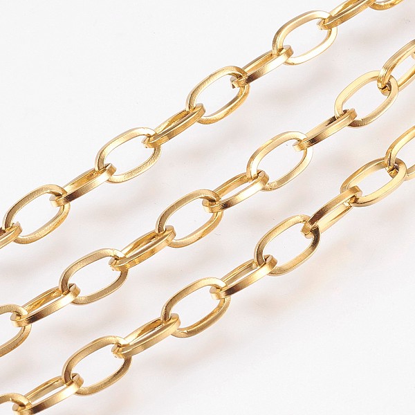 Honeyhandy Ion Plating(IP) Handmade 304 Stainless Steel Cable Chains