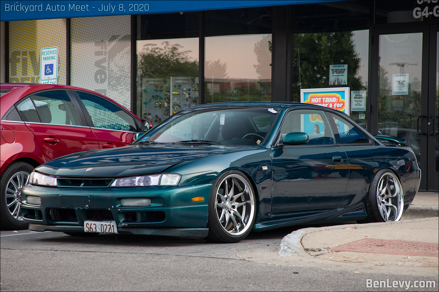 Green Nissan 240SX coupe