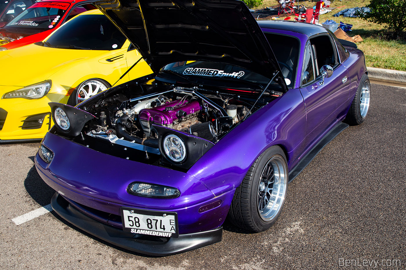 Purple Mazda Miata from Tuner Evo Chicago