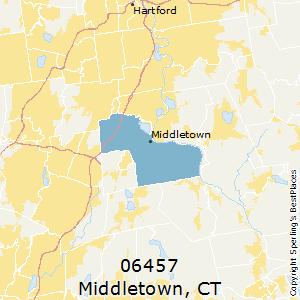 Middletown Ct Zip Code Map