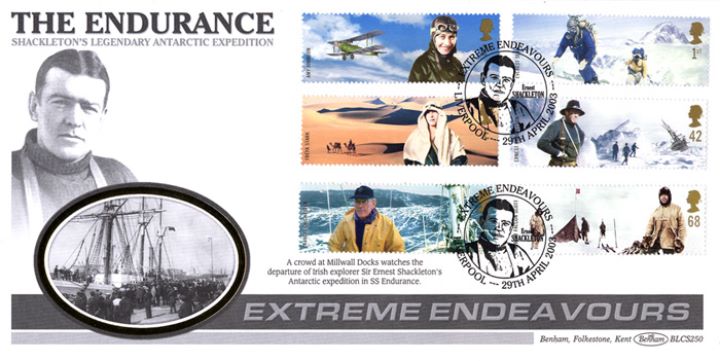 Extreme Endeavours, Ernest Shackleton First Day Cover / BFDC