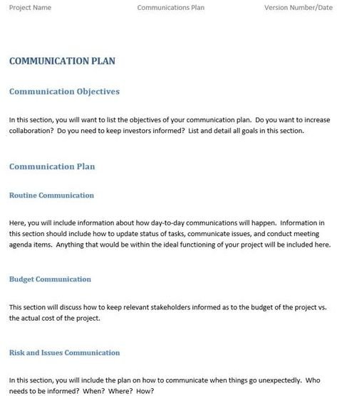 How to Write an Effective Communications Plan [+ Template] Global Top