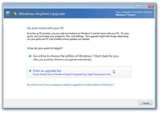 Windows 7 Starter Update social.technet.microsoft.com