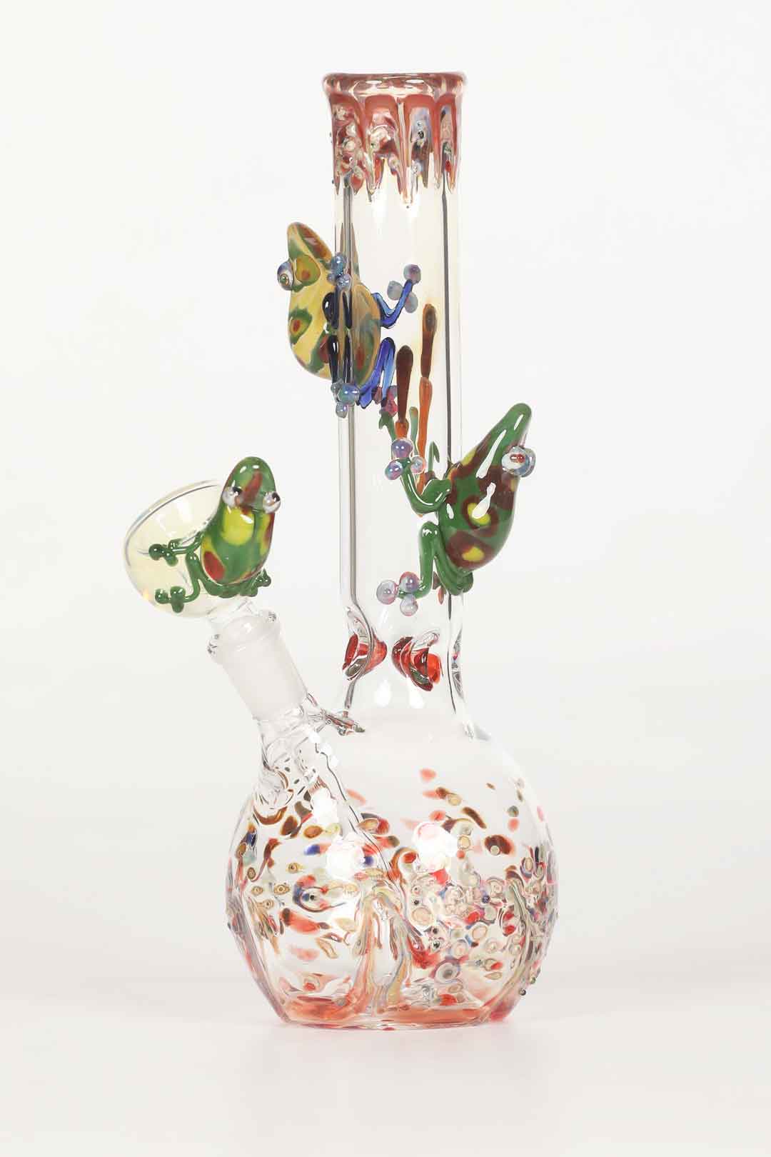 Glass on Glass Frog Bong