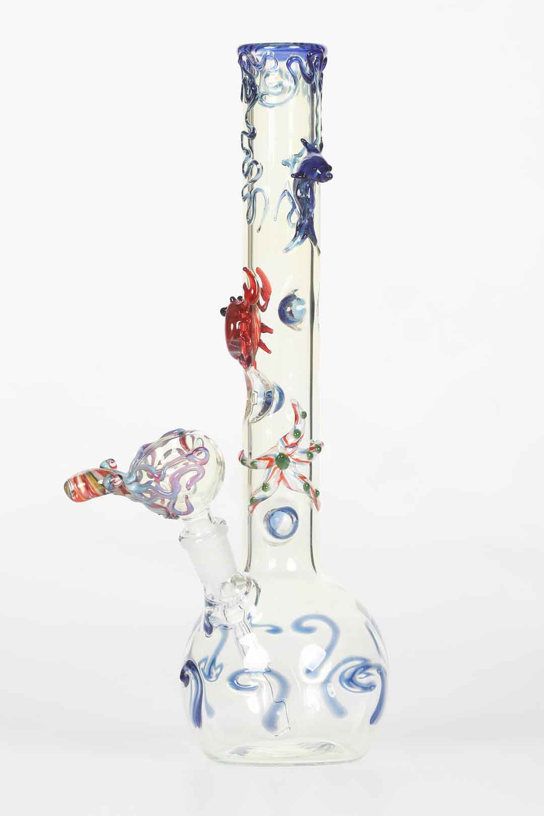 Hand Blown Glass Bong Marine Biodiversity