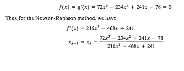 Newton Raphson Method Unconstrained Problems