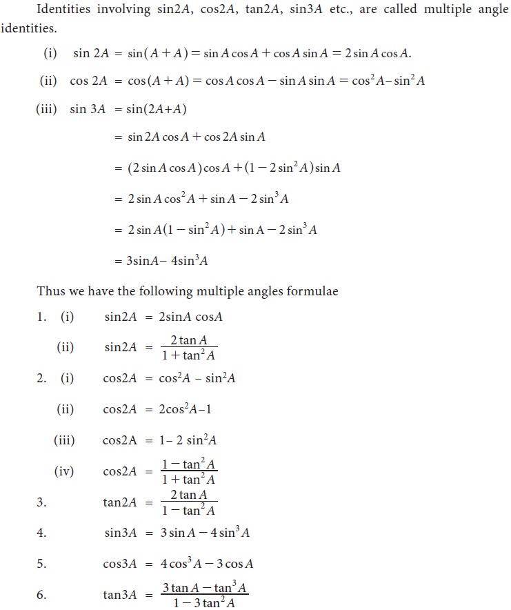 Trigonometric ratios of compound angles Definition, Formula, Solved