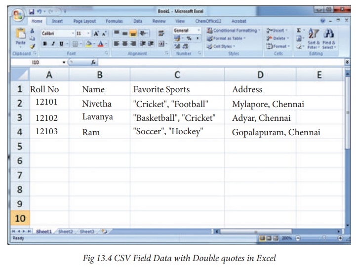 Creating a CSV file using Notepad (or any text editor)