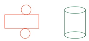 make the shapes of cubes, cylinders and cones using nets - Geometry