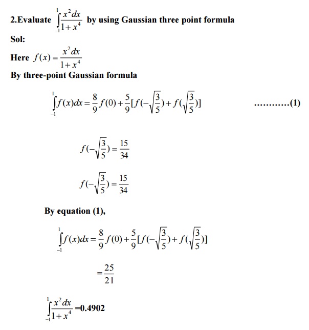 Numerical Differentiation and Integration