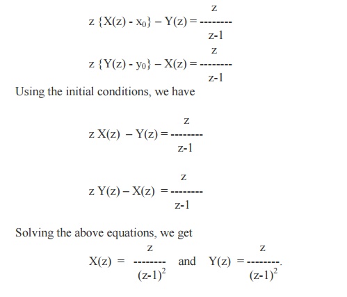 Z-Transforms and Difference Equations