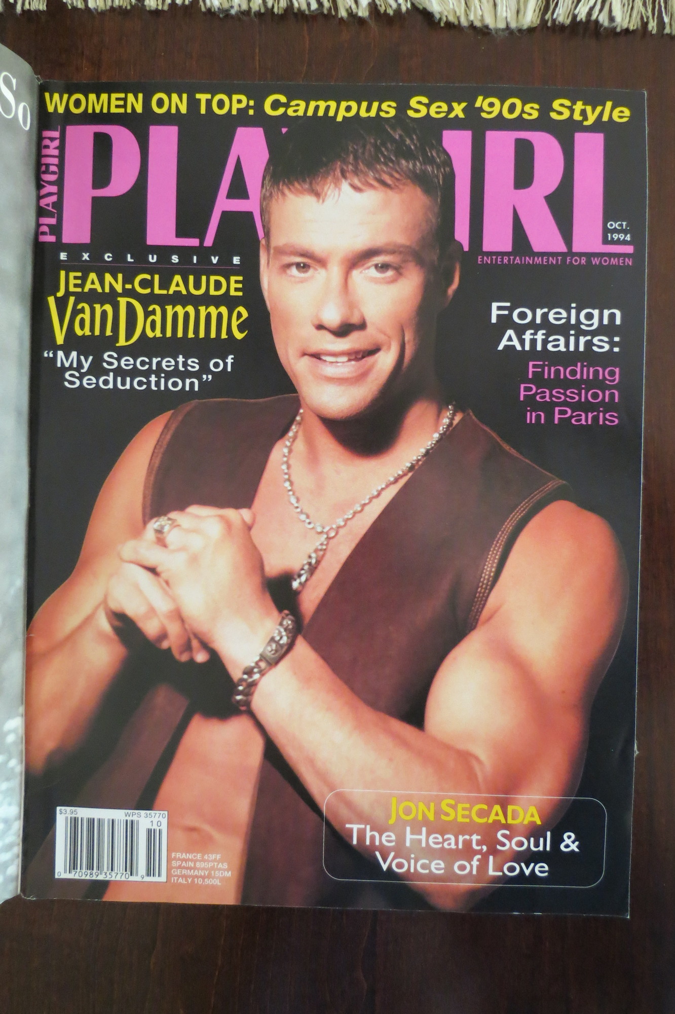 PLAYGIRL MAGAZINE April 1988 Chippendale's Top Dancer, Charlie Sheen