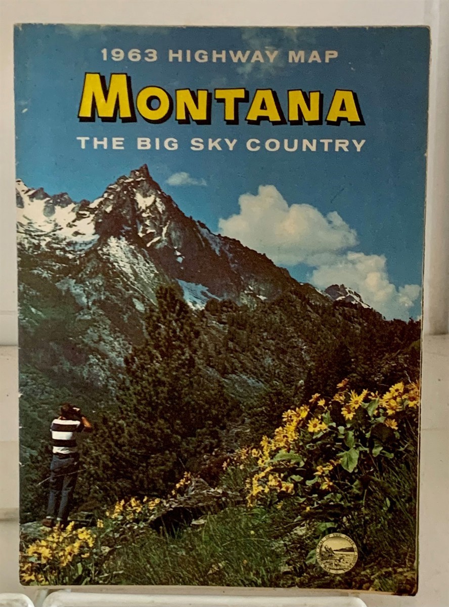 Montana 1963 Highway Map The Big Sky Country