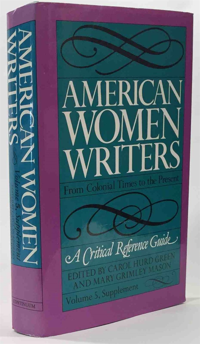 American Women Writers A Critical Reference Guide from Colonial Times