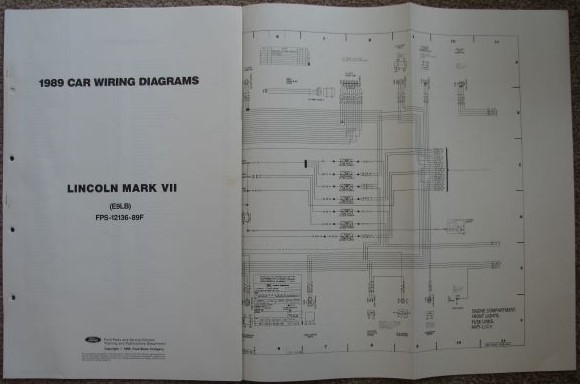 1989 Ford Car Wiring Diagrams: Lincoln Mark VII (E9LB) [Loose Leaf]