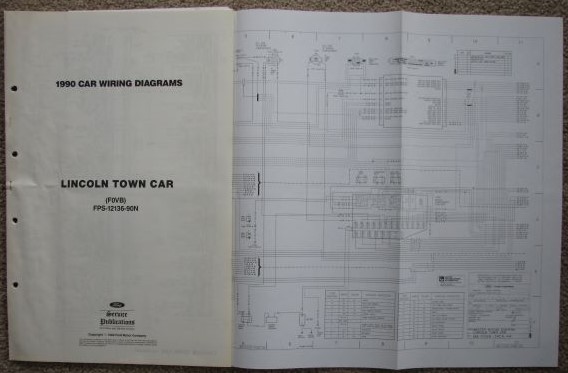 1990 [Ford] Car Wiring Diagrams: Lincoln Town Car (F0VB) [Loose Leaf]