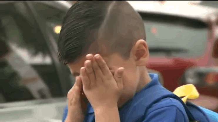 A Little Boy Started Sobbing After A Reporter Asked Him If He Would