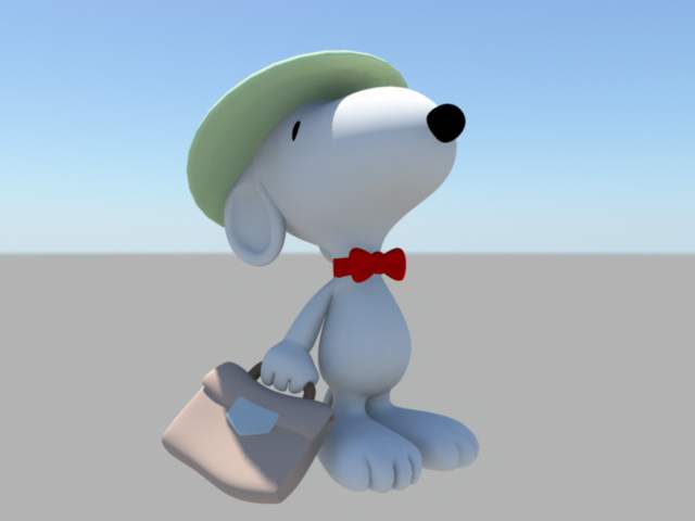 Snoopy Working 3d model Maya files free download modeling 44332 on CadNav