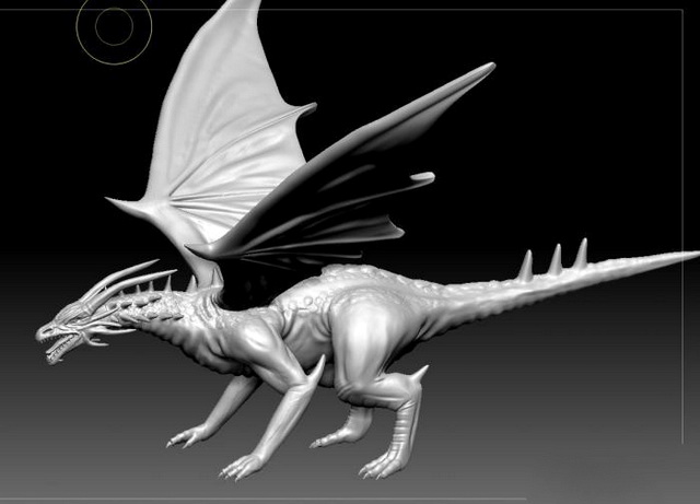 Cool Dragon 3d model Zbrush files free download modeling 44692 on CadNav