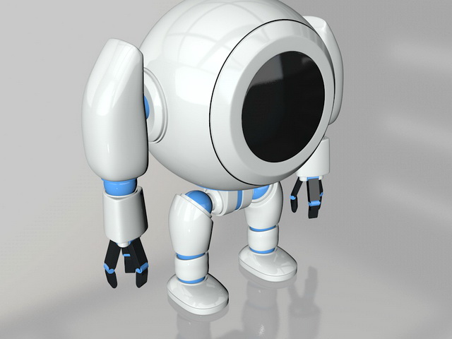 Cute Robot 3d model Object files free download modeling 45221 on CadNav