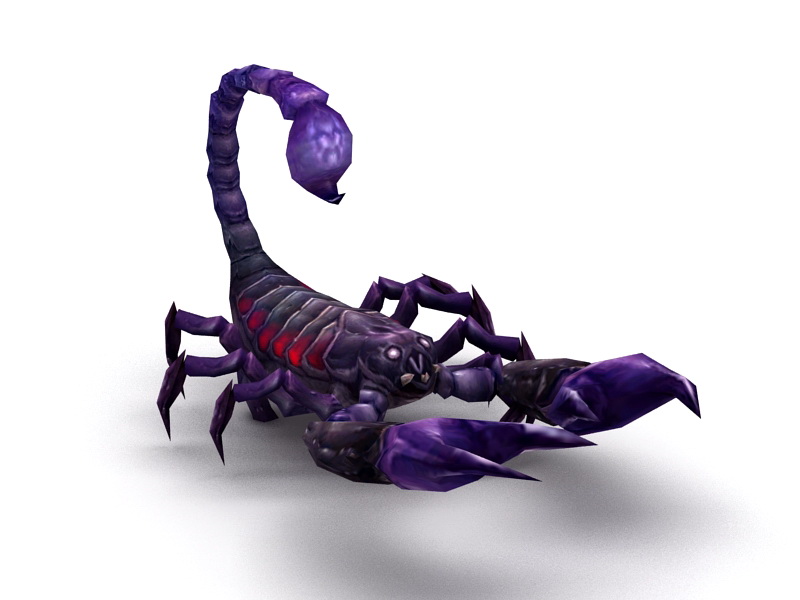 Purple Scorpion Rig 3d model 3ds Max files free download modeling 46365 on CadNav