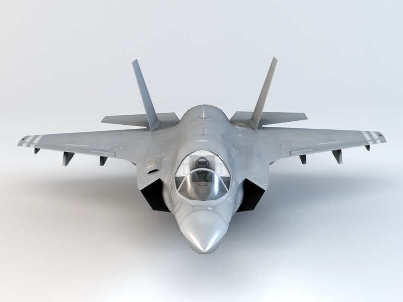 F35 Lightning II Fighter 3d model 3ds Max files free download