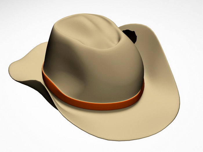 Cowboy Hat 3d model 3ds Max files free download modeling 48638 on CadNav