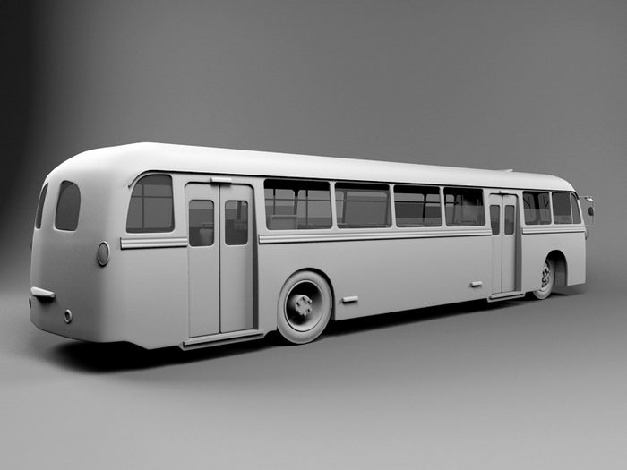Vintage Bus 3d model 3ds Max files free download